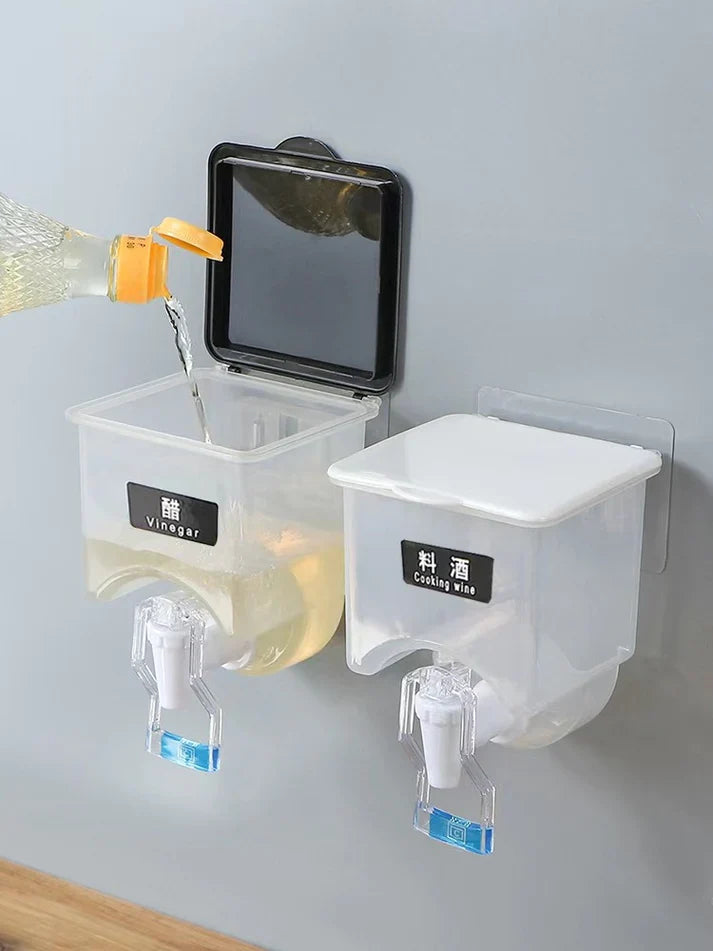 Multi-Use Wall-Mounted Oil & Vinegar Dispenser