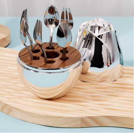 Buy Luxury Rose-Shaped Fruit Fork Set –