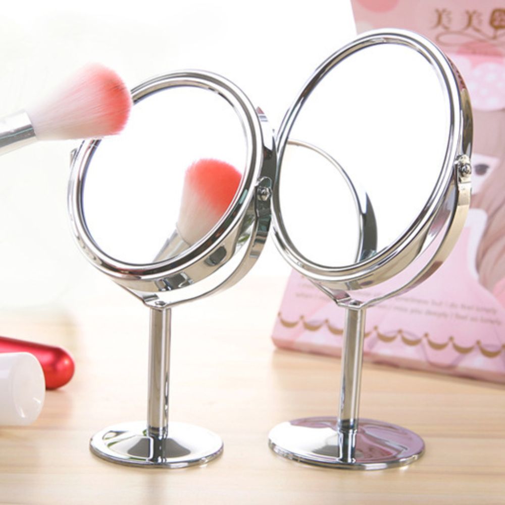 360° Rotatable Stand Makeup Mirror Desktop Double Cosmetic Mirror