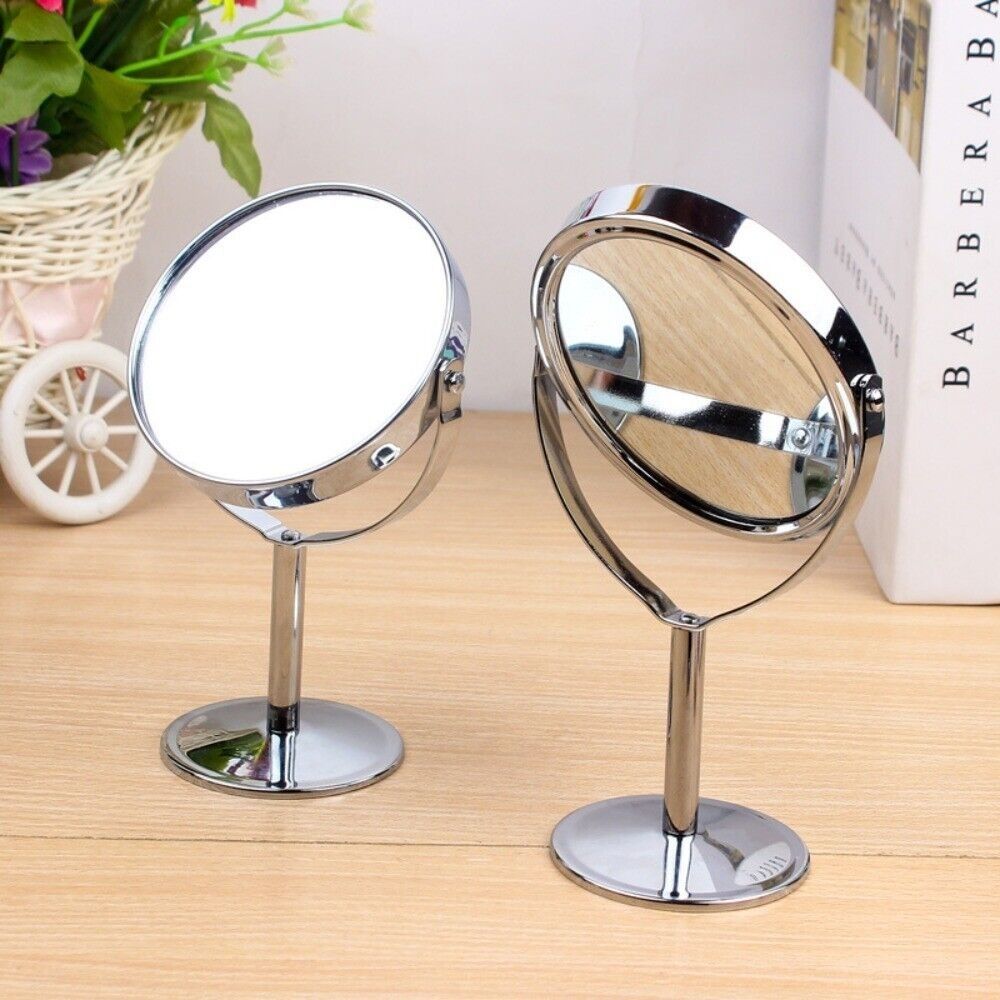 360° Rotatable Stand Makeup Mirror Desktop Double Cosmetic Mirror