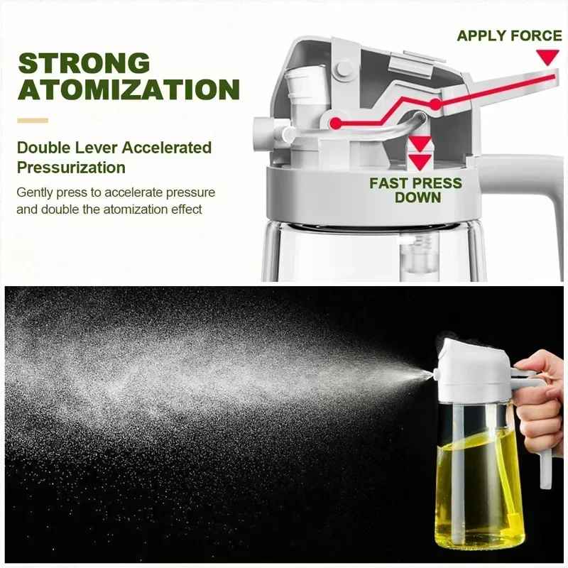 2in1 500ml Plastic Spray Oil Sprayer Bottle