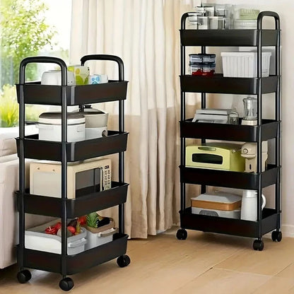 5 layer Household Rolling Small Cart Storage Rack