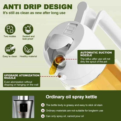 2in1 500ml Plastic Spray Oil Sprayer Bottle