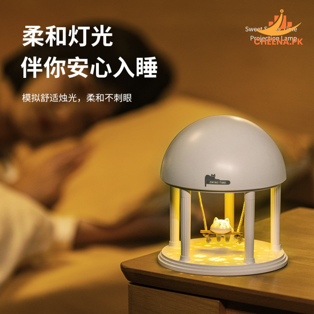 Cat Night Light Romantic Bluetooth Speaker Projector