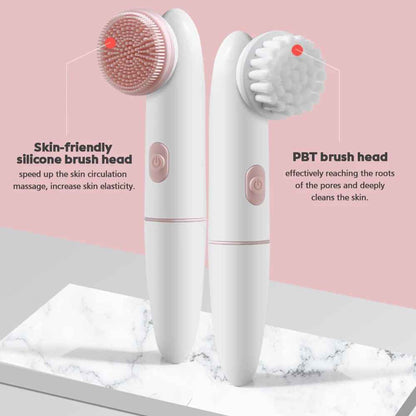 Electric Facial Cleansing Brush 2in1 Sonic Face Cleaning