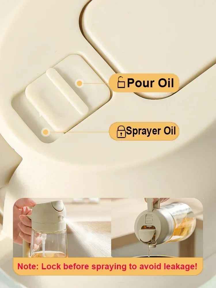 2in1 500ml Plastic Spray Oil Sprayer Bottle