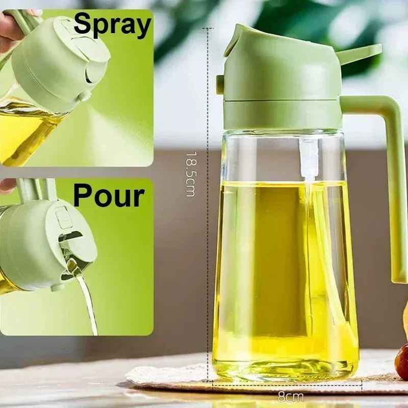 2in1 500ml Plastic Spray Oil Sprayer Bottle