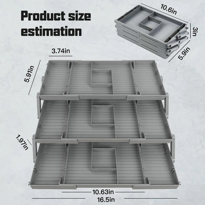 3 Tier Collapsible Jewellery Organizer