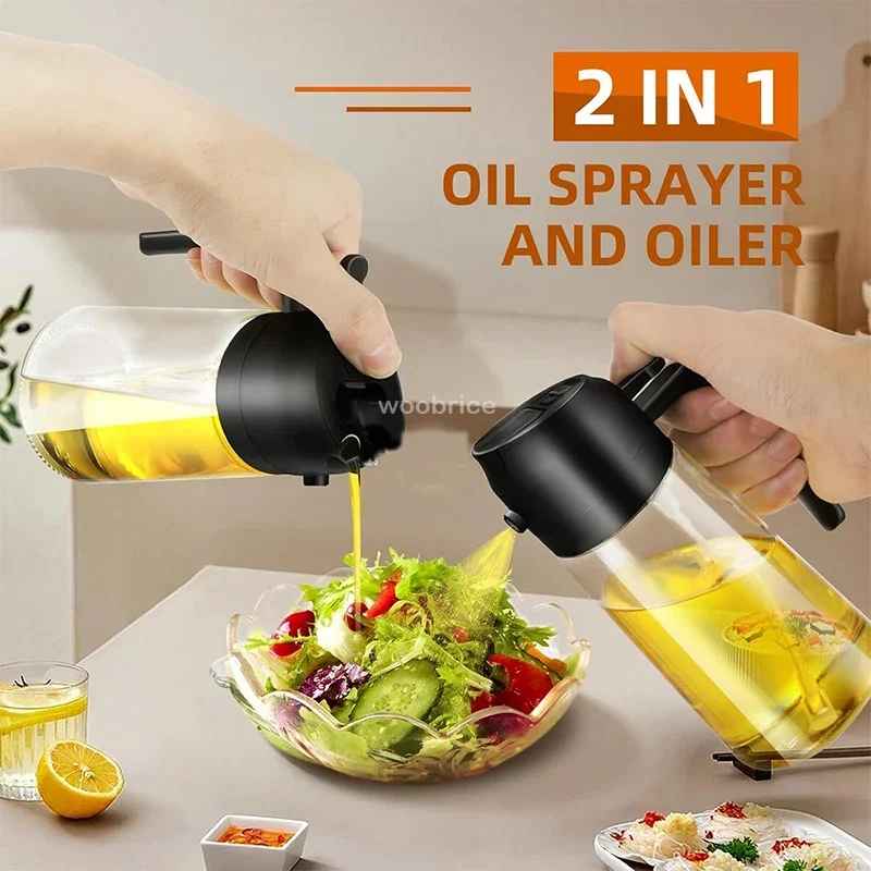 2in1 500ml Plastic Spray Oil Sprayer Bottle