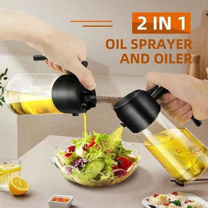 2in1 500ml Plastic Spray Oil Sprayer Bottle