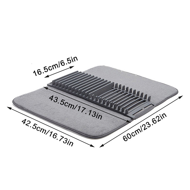 Folding Tableware Drainer Mat