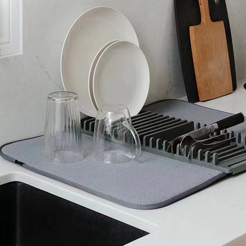 Folding Tableware Drainer Mat