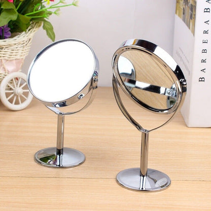 360° Rotatable Stand Makeup Mirror Desktop Double Cosmetic Mirror
