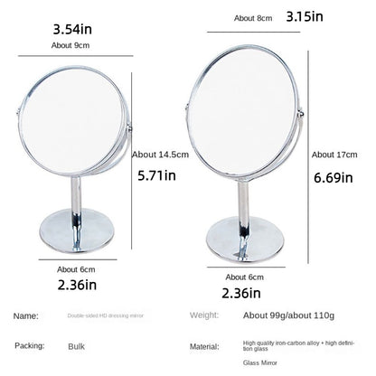 360° Rotatable Stand Makeup Mirror Desktop Double Cosmetic Mirror